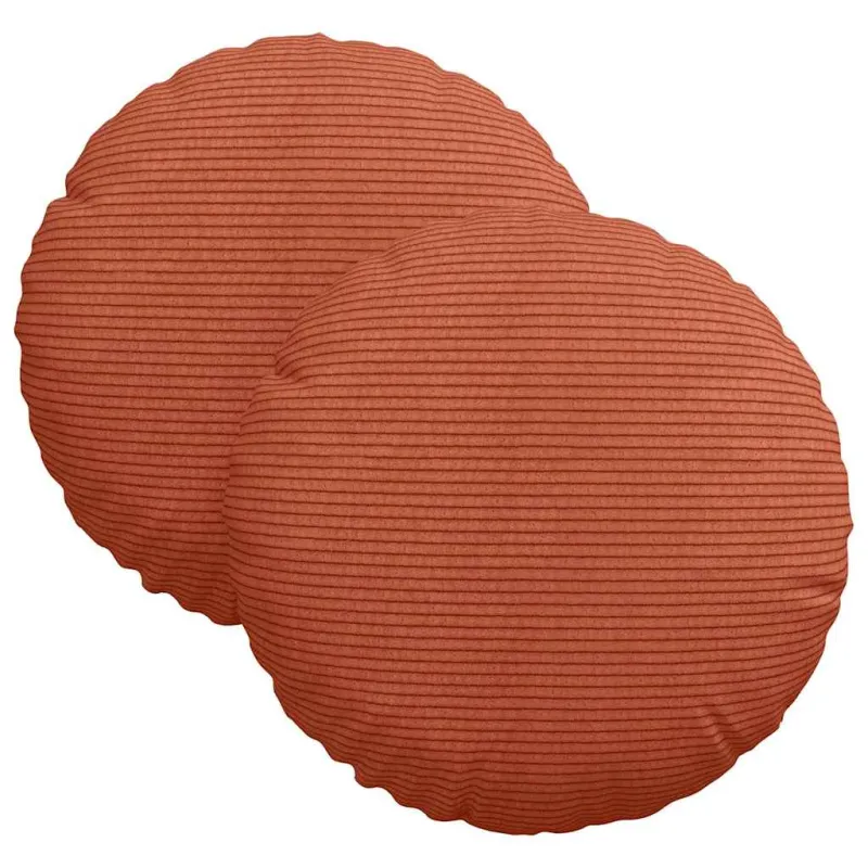 Sėdynių pagalvėlės 2 pcs Raudona oranžinė Ø30 x 13 cm