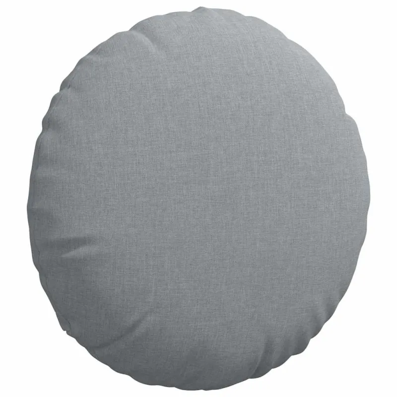 Sėdynių pagalvėlės 2 pcs Šviesiai pilka Ø40 x 13 cm audinys