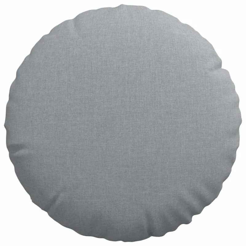 Sėdynių pagalvėlės 2 pcs Šviesiai pilka Ø40 x 13 cm audinys
