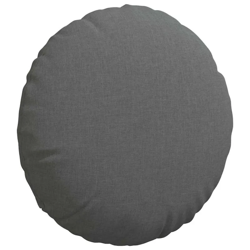 Sėdynių pagalvėlės 2 pcs Tamsiai pilka Ø40 x 13 cm audinys
