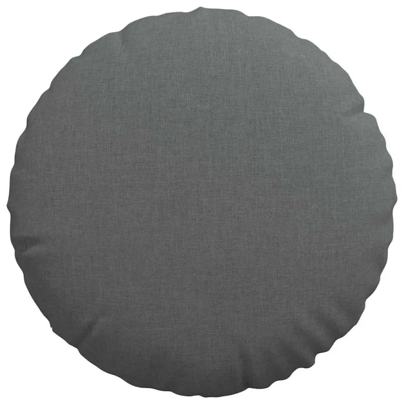 Sėdynių pagalvėlės 2 pcs Tamsiai pilka Ø40 x 13 cm audinys