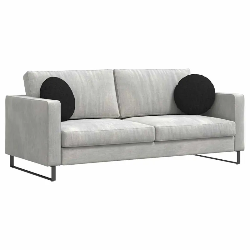 Sėdynių pagalvėlės 2 pcs Juoda Ø40 x 13 cm audinys
