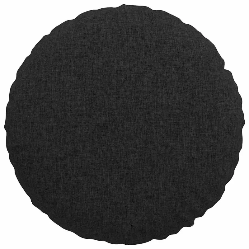 Sėdynių pagalvėlės 2 pcs Juoda Ø40 x 13 cm audinys