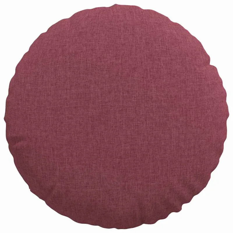 Sėdynių pagalvėlės 2 pcs Vyno raudona Ø40 x 13 cm audinys