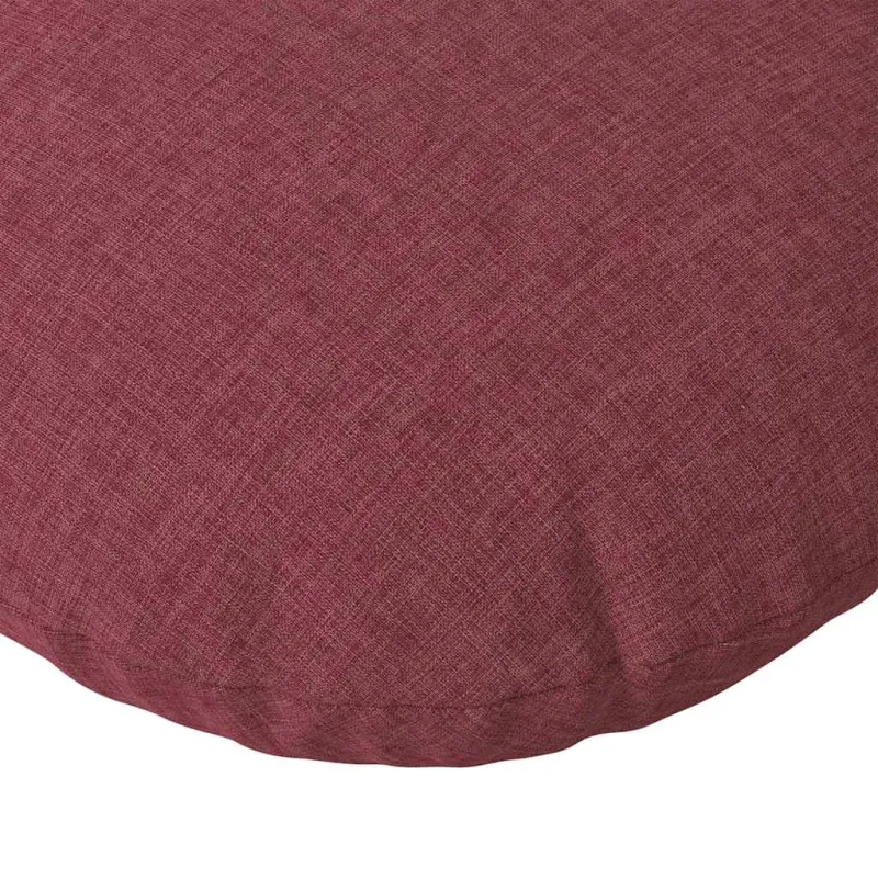 Sėdynių pagalvėlės 2 pcs Vyno raudona Ø40 x 13 cm audinys
