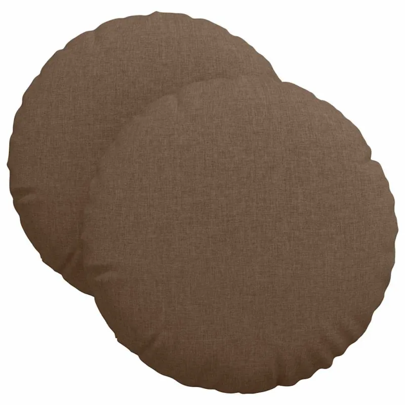 Sėdynių pagalvėlės 2 pcs Ruda Ø40 x 13 cm audinys
