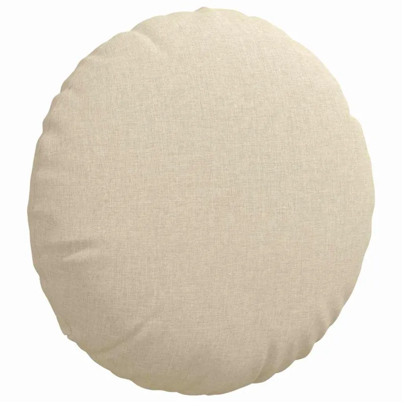 Sėdynių pagalvėlės 2 pcs Kreminė Ø40 x 13 cm audinys