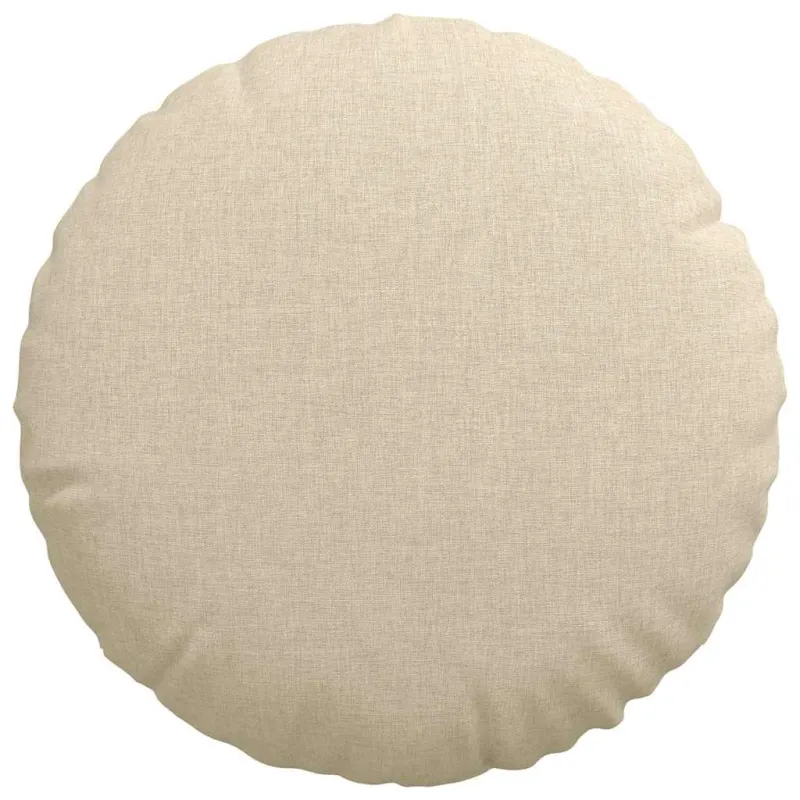 Sėdynių pagalvėlės 2 pcs Kreminė Ø40 x 13 cm audinys