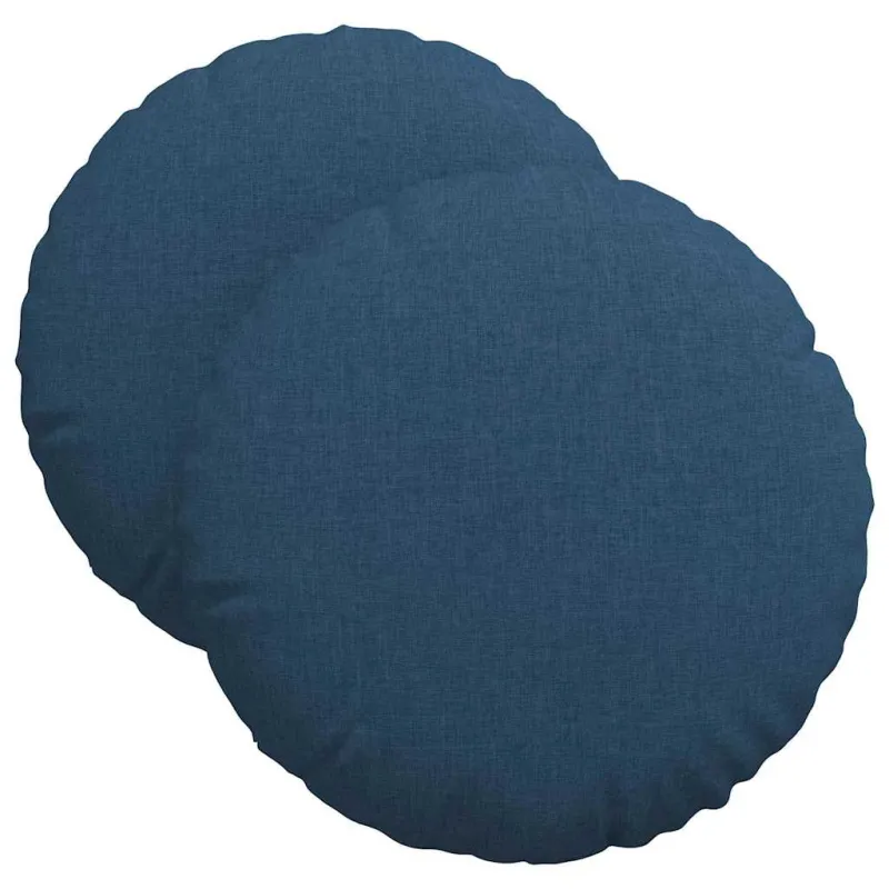 Sėdynių pagalvėlės 2 pcs Mėlyna Ø40 x 13 cm audinys