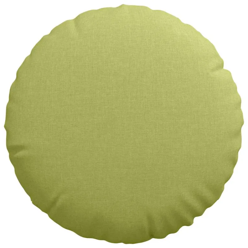 Sėdynių pagalvėlės 2 pcs Šviesiai žalia Ø40 x 13 cm audinys