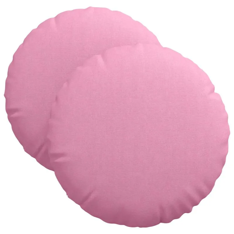 Sėdynių pagalvėlės 2 pcs Rožinė Ø40 x 13 cm audinys
