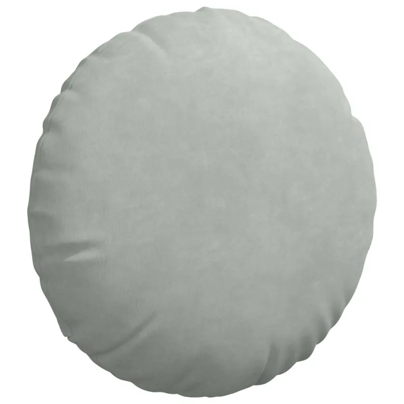 Sėdynių pagalvėlės 2 pcs Šviesiai pilka Ø 40 x 13 cm Aksomas