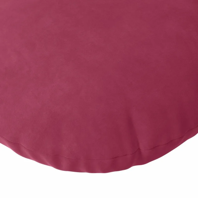 Sėdynių pagalvėlės 2 pcs Vyno raudona Ø 40 x 13 cm Aksomas