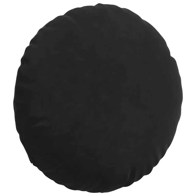 Sėdynių pagalvėlės 2 pcs Juoda Ø 40 x 13 cm Aksomas