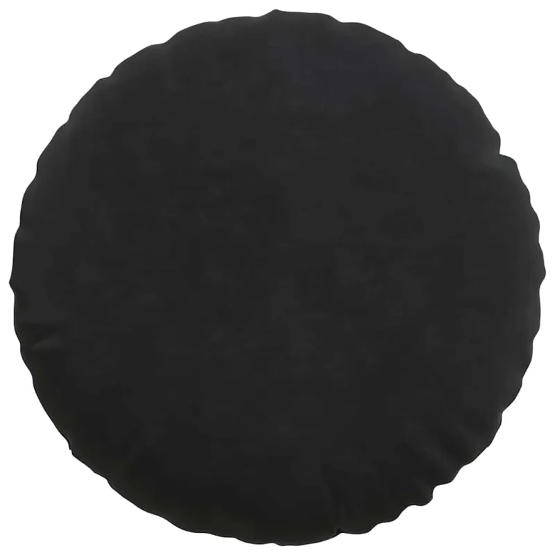 Sėdynių pagalvėlės 2 pcs Juoda Ø 40 x 13 cm Aksomas