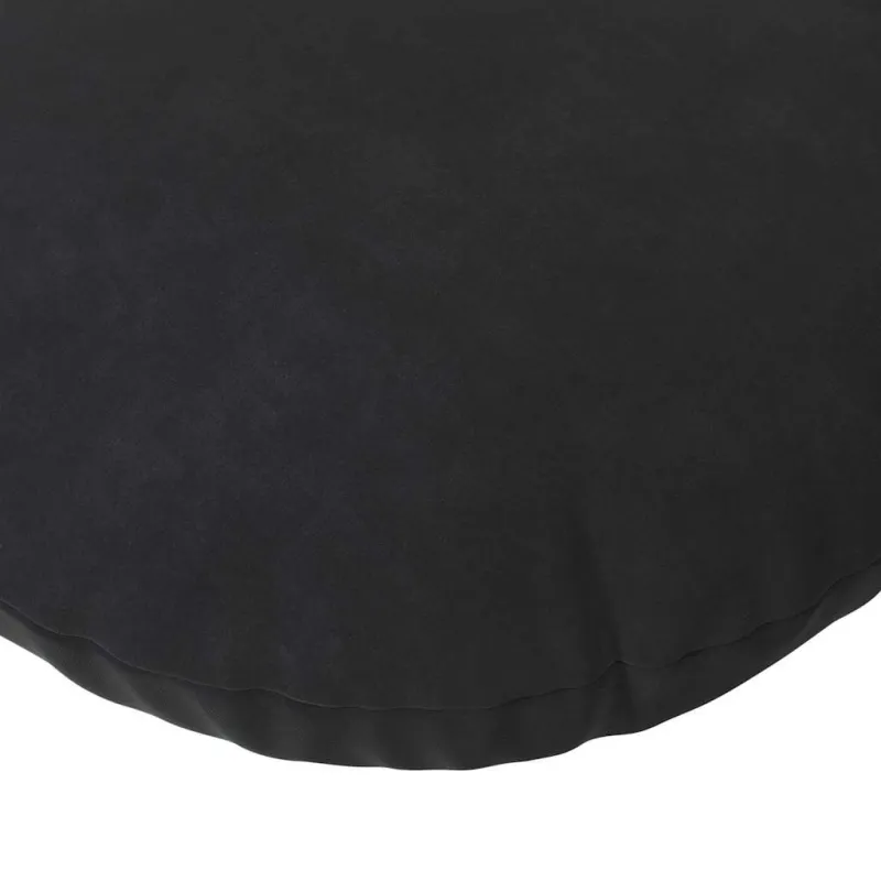 Sėdynių pagalvėlės 2 pcs Juoda Ø 40 x 13 cm Aksomas
