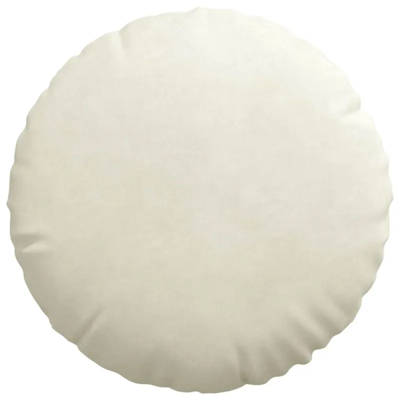 Sėdynių pagalvėlės 2 pcs Kreminė Ø 40 x 13 cm Aksomas