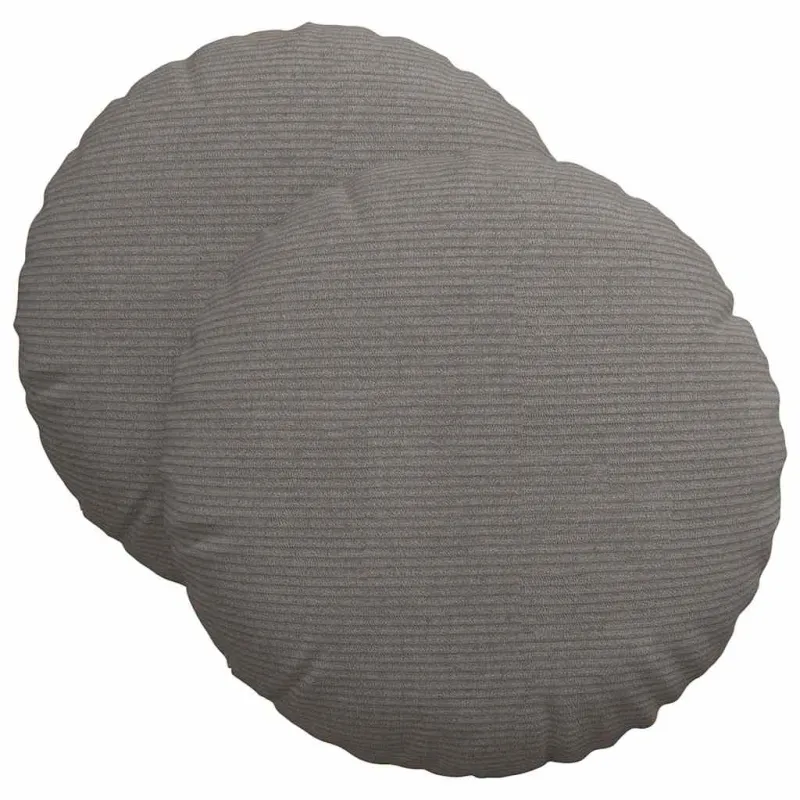 Sėdynių pagalvėlės 2 pcs Šviesiai pilka Ø 40 cm
