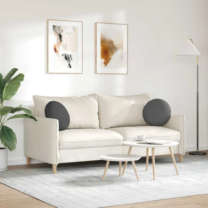 Sėdynių pagalvėlės 2 pcs Tamsiai pilka Ø 40 cm