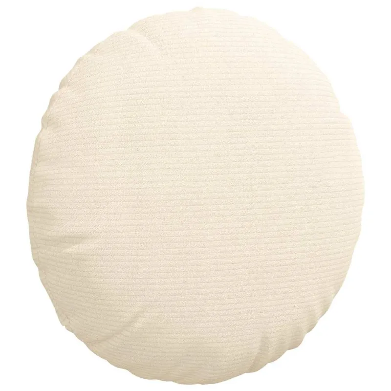 Sėdynių pagalvėlės 2 pcs Kreminė Ø 40 cm Kordūrinis audinys