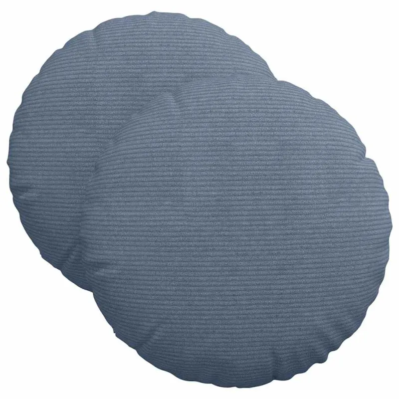 Sėdynių pagalvėlės 2 pcs Mėlyna Ø 40 cm Kordūrinis audinys