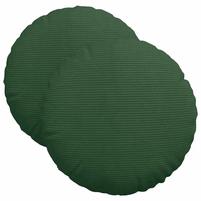 Sėdynių pagalvėlės 2 pcs Tamsiai žalia Ø 40 cm