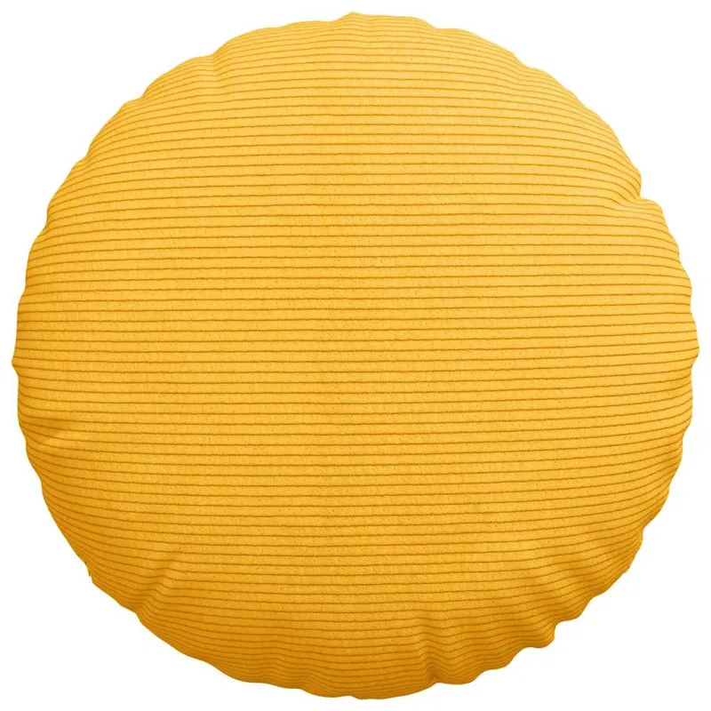 Sėdynių pagalvėlės 2 pcs Šviesi geltona Ø 40 cm