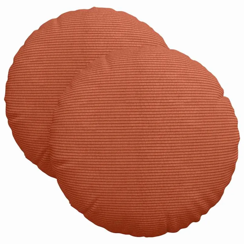 Sėdynių pagalvėlės 2 pcs Raudona oranžinė Ø 40 cm