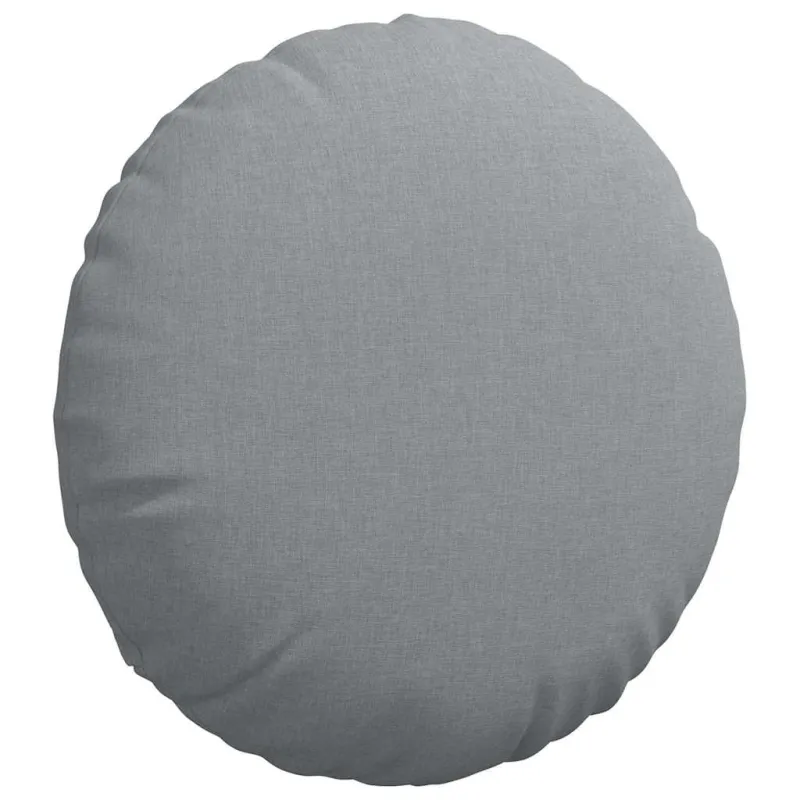 Sėdynių pagalvėlės 2 pcs Šviesiai pilka Ø50 x 19 cm audinys