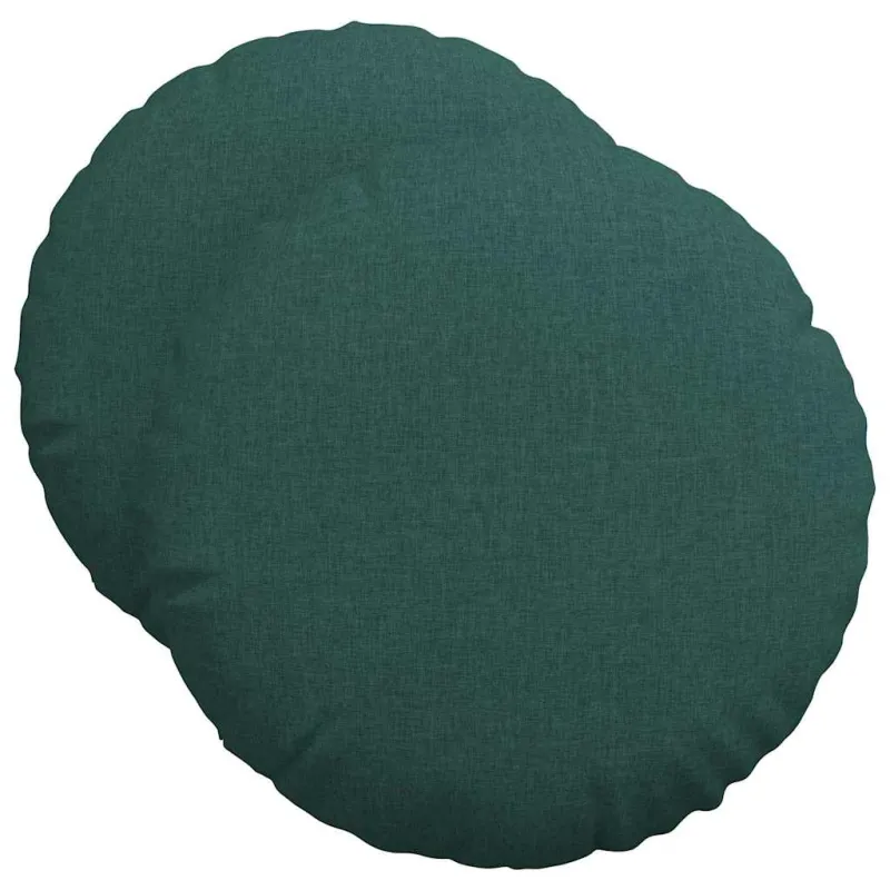 Sėdynių pagalvėlės 2 pcs Tamsiai žalia Ø50 x 19 cm audinys