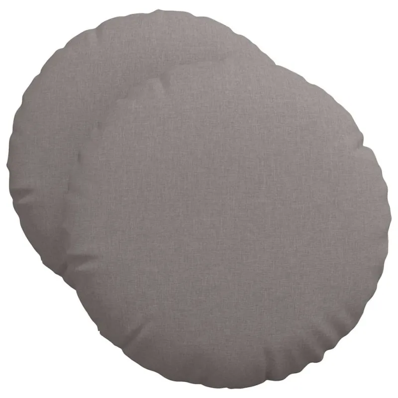 Sėdynių pagalvėlės 2 pcs Taupe Ø50 x 19 cm audinys