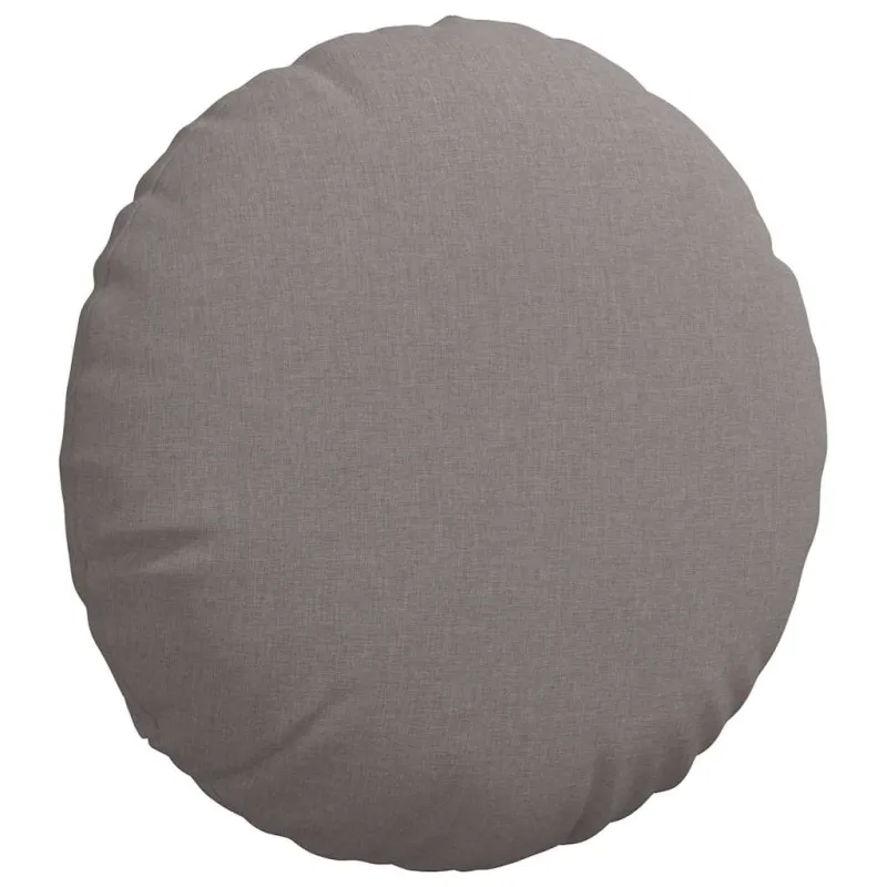 Sėdynių pagalvėlės 2 pcs Taupe Ø50 x 19 cm audinys