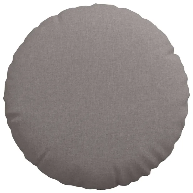 Sėdynių pagalvėlės 2 pcs Taupe Ø50 x 19 cm audinys