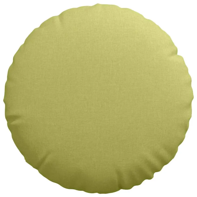 Sėdynių pagalvėlės 2 pcs Šviesiai žalia Ø50 x 19 cm audinys