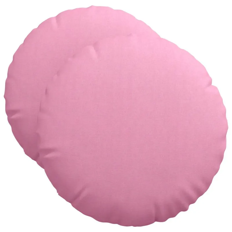 Sėdynių pagalvėlės 2 pcs Rožinė Ø50 x 19 cm audinys