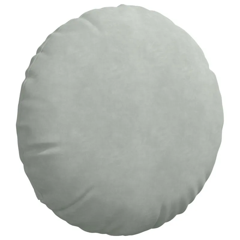 Sėdynių pagalvėlės 2 pcs Šviesiai pilka Ø50 x 19 cm Aksomas