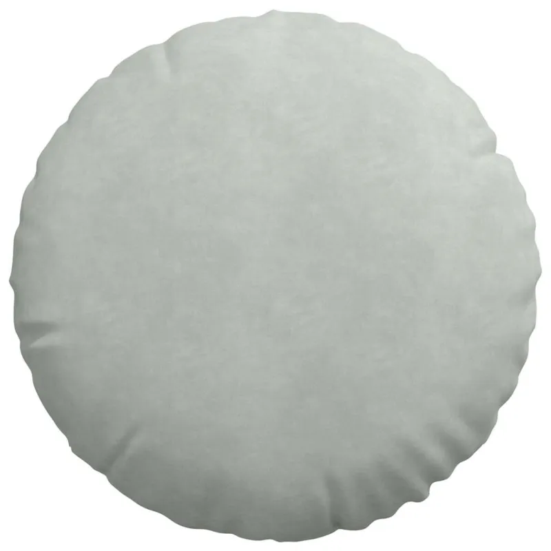 Sėdynių pagalvėlės 2 pcs Šviesiai pilka Ø50 x 19 cm Aksomas
