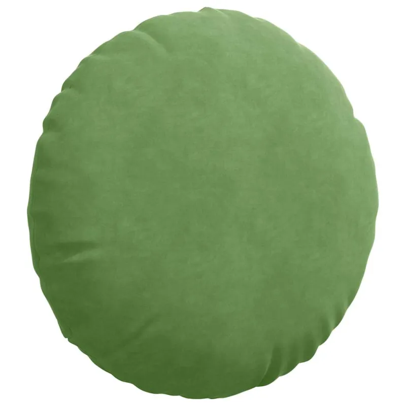 Sėdynių pagalvėlės 2 pcs Šviesiai žalia Ø50 x 19 cm Aksomas