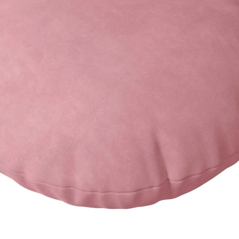 Sėdynių pagalvėlės 2 pcs Rožinė Ø50 x 19 cm Aksomas