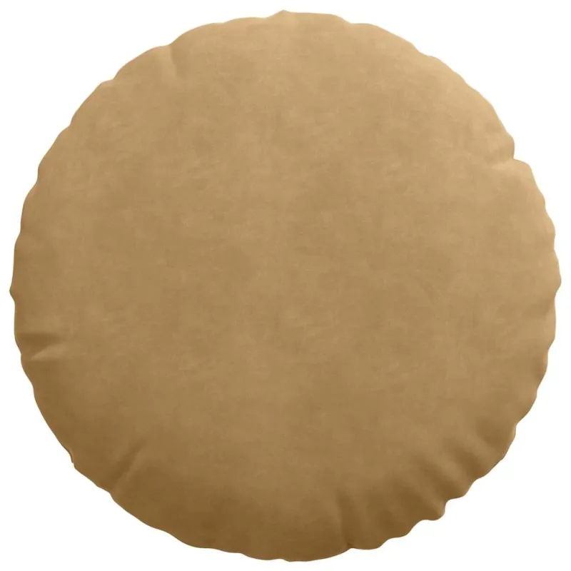 Sėdynių pagalvėlės 2 pcs Ruda Ø50 x 19 cm Aksomas