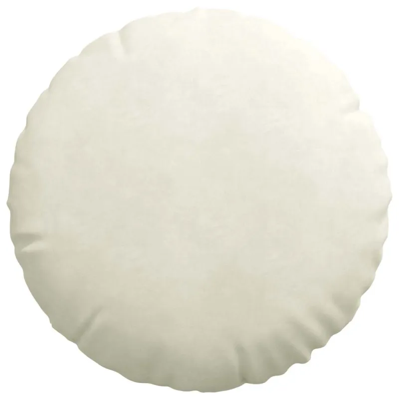Sėdynių pagalvėlės 2 pcs Kreminė Ø50 x 19 cm Aksomas
