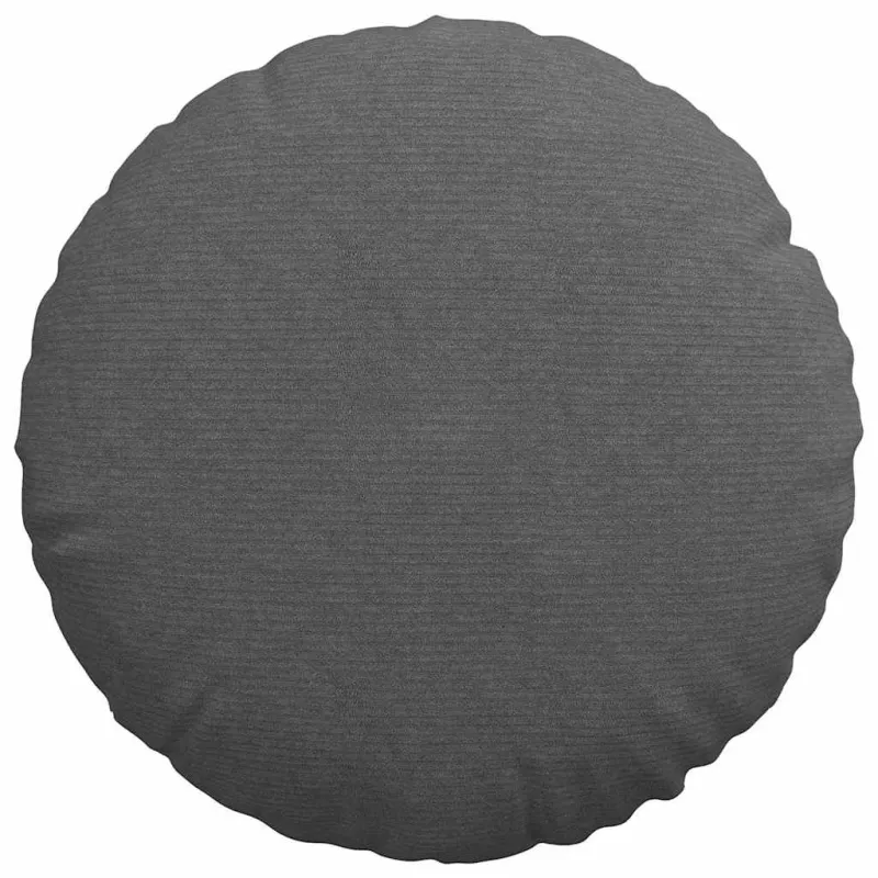 Sėdynių pagalvėlės 2 pcs Tamsiai pilka Ø50 x 19 cm