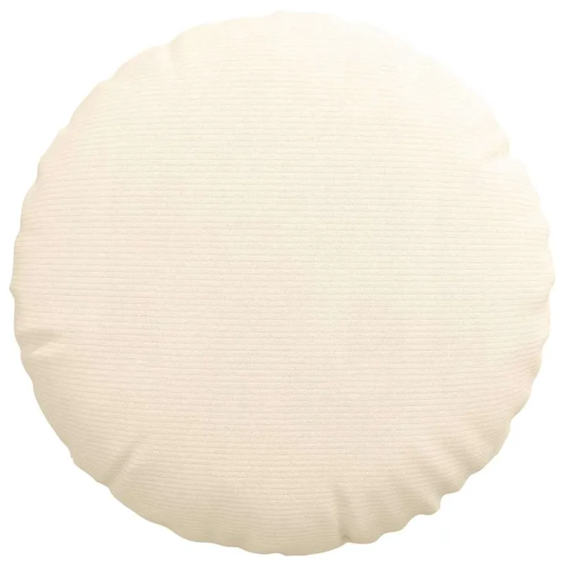 Sėdynių pagalvėlės 2 pcs Kreminė Ø50 x 19 cm Kordūrinis audinys