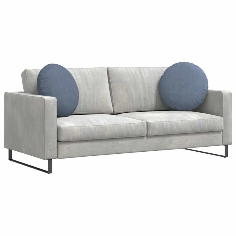 Sėdynių pagalvėlės 2 pcs Mėlyna Ø50 x 19 cm Kordūrinis audinys