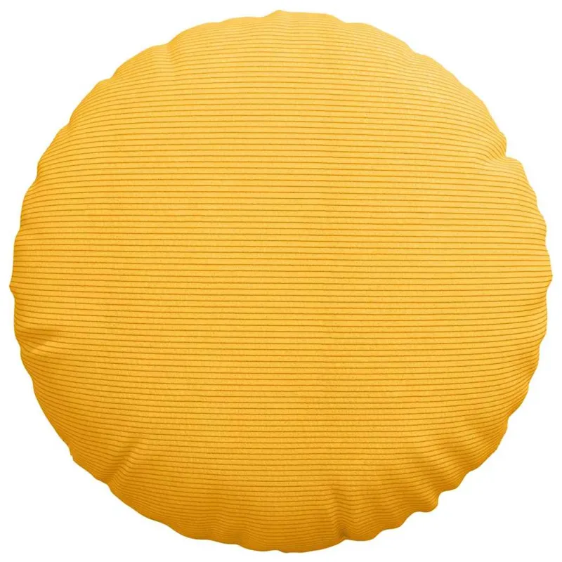 Sėdynių pagalvėlės 2 pcs Šviesi geltona Ø50 x 19 cm