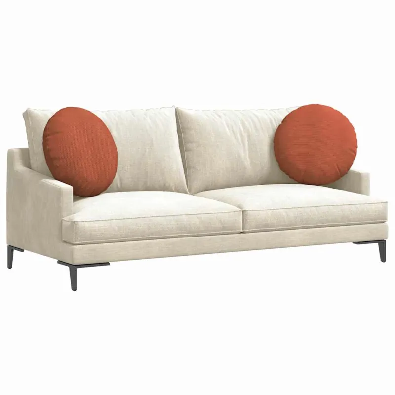 Sėdynių pagalvėlės 2 pcs Raudona oranžinė Ø50 x 19 cm