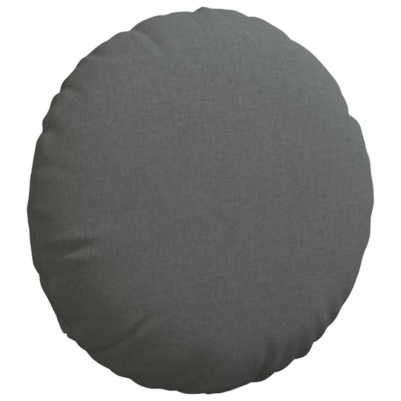 Sėdynių pagalvėlės 2 pcs Tamsiai pilka Ø60 x 21 cm audinys