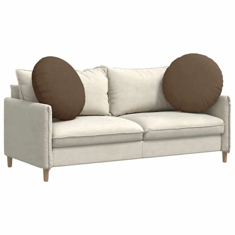 Sėdynių pagalvėlės 2 pcs Ruda Ø60 x 21 cm audinys