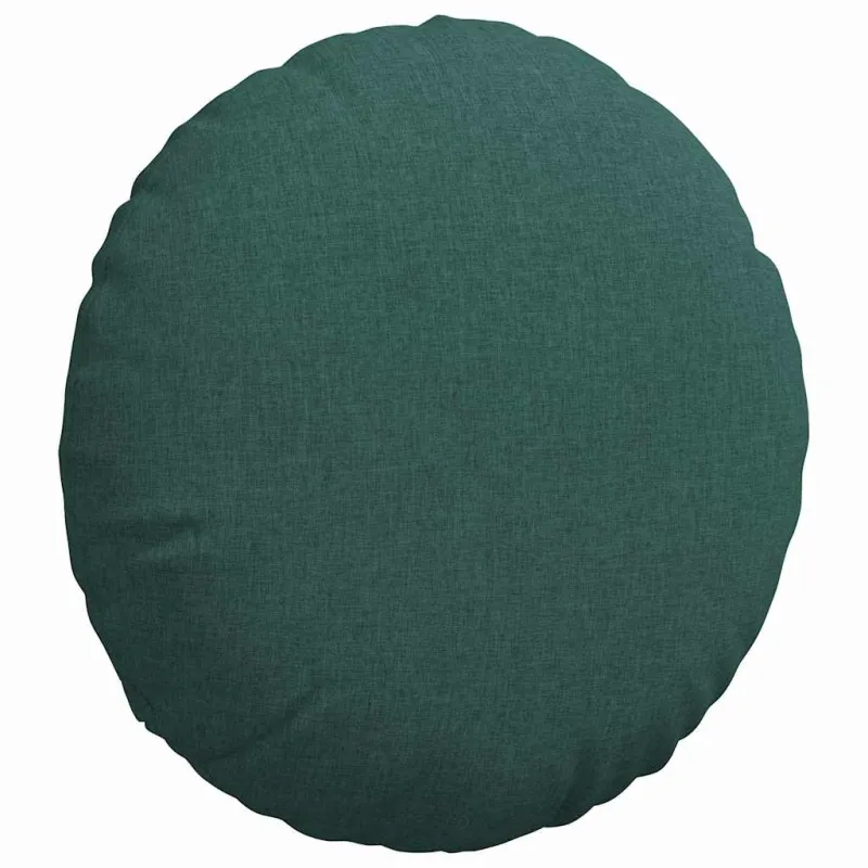 Sėdynių pagalvėlės 2 pcs Tamsiai žalia Ø60 x 21 cm audinys