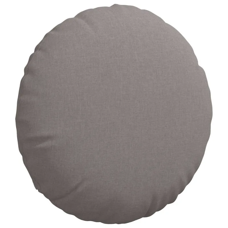 Sėdynių pagalvėlės 2 pcs Taupe Ø60 x 21 cm audinys